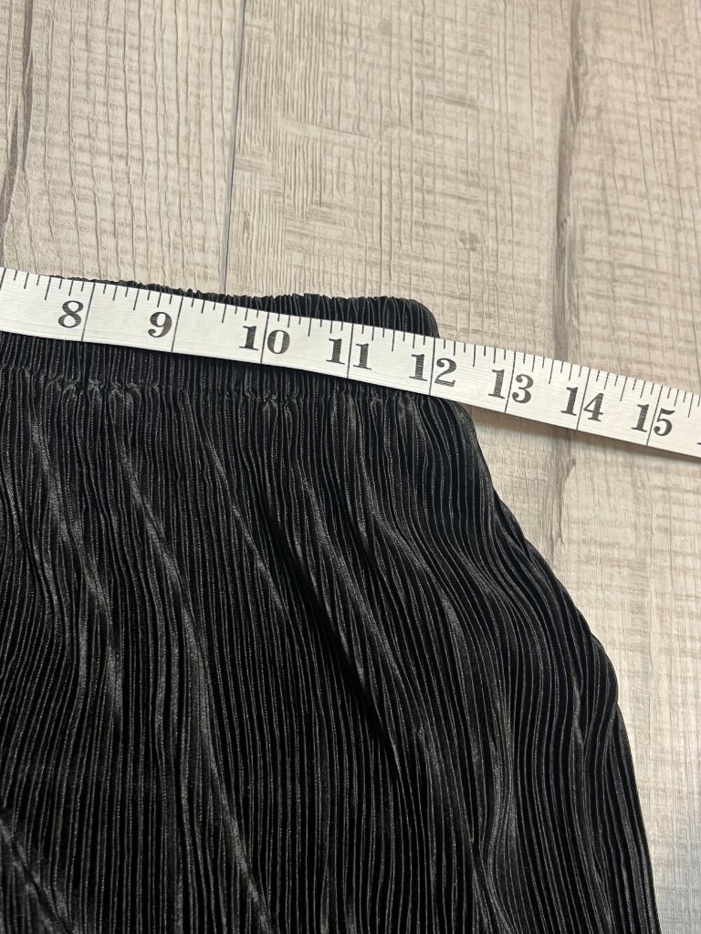 Peppermayo Black Pleated Wide Leg Pants Shiny Satin Lounge Trousers US 4 AU 8 - Picture 7 of 10